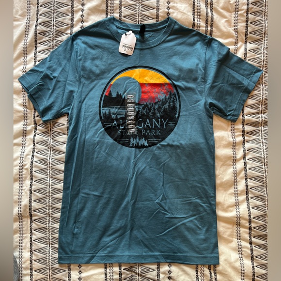 Allegheny State Part Teal T Shirt - Picture 2 of 4